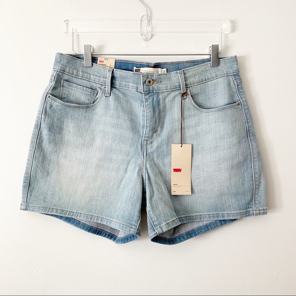 wide leg denim shorts
